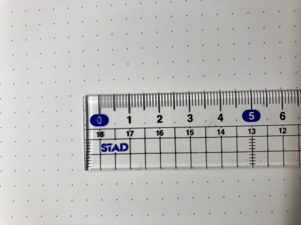 ドット幅は５ｍｍ